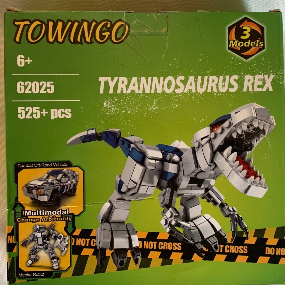 NIB! Towingo Tyrannosaurus Rex / Truck / Robot Building Set!  Ages 6 and up!
